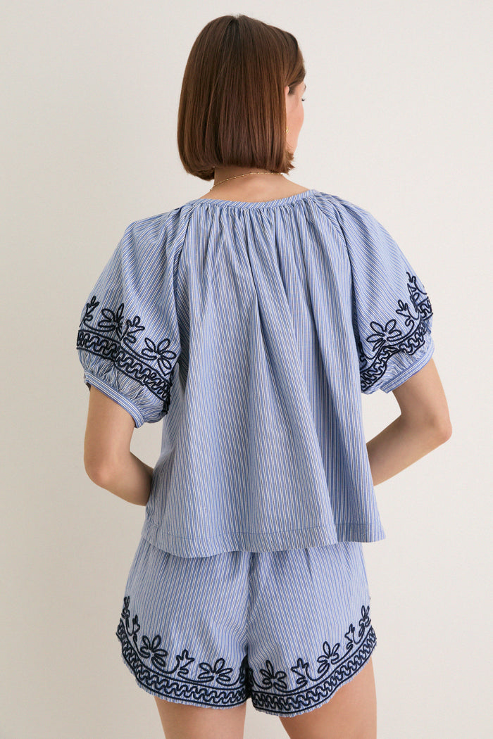 Soutache Embroidered Tully Top