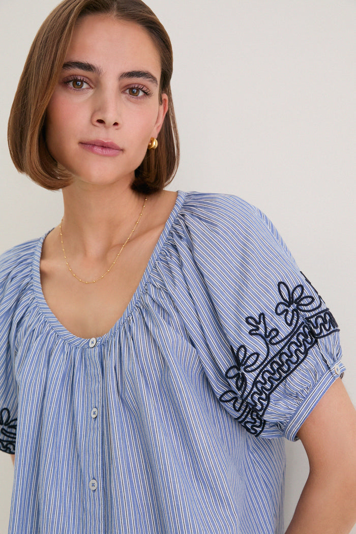 Soutache Embroidered Tully Top