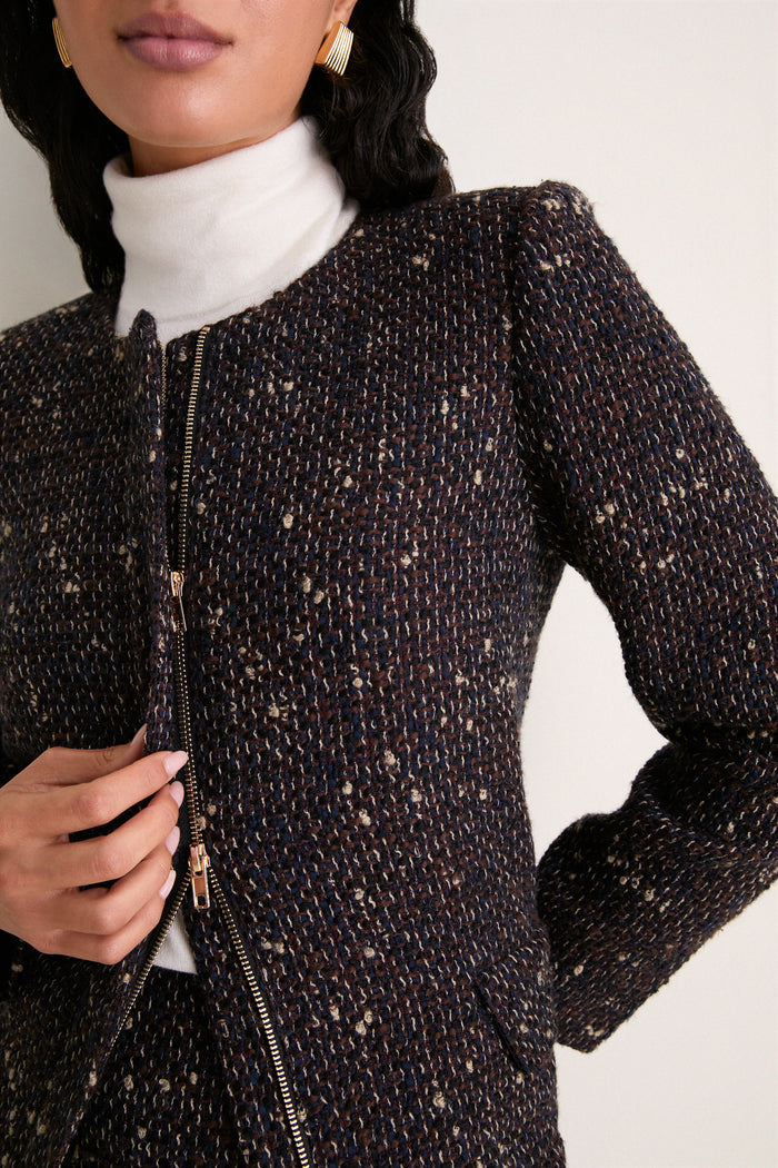 Speckled Tweed Petra Coat Dress