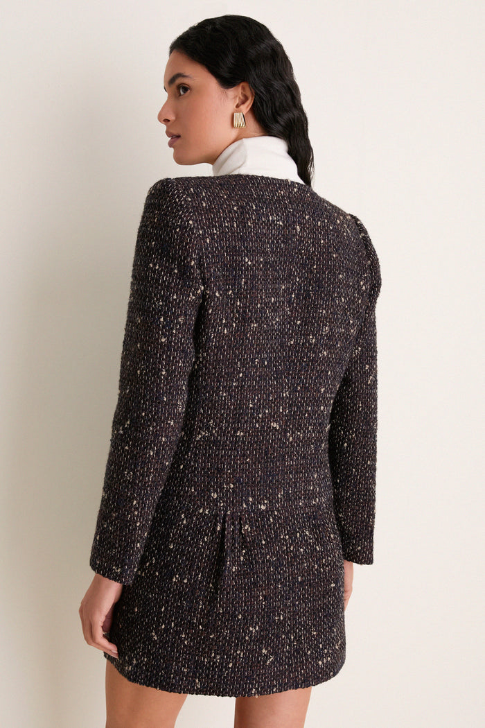 Speckled Tweed Petra Coat Dress