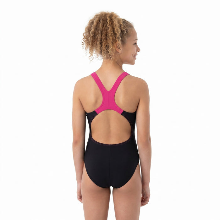 Speedo Endurance+ Printed Splashback Girls One-Piece Swimsuit