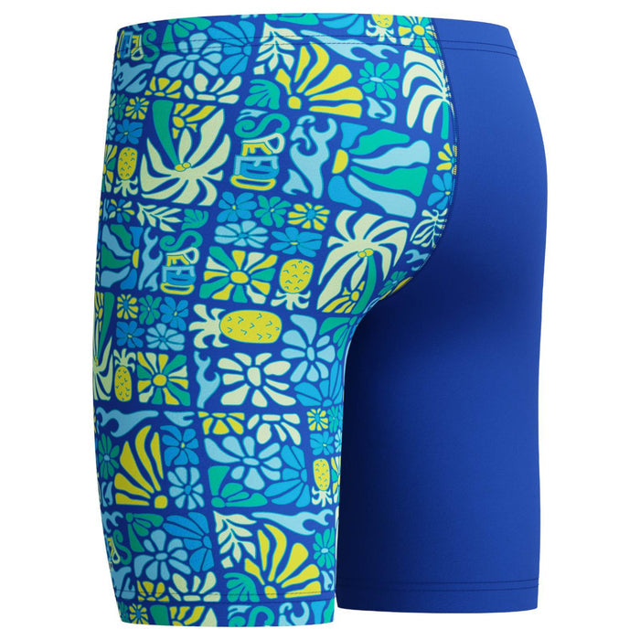 Speedo Printed V-Cut Kids EnduraSoft Jammer Swim Shorts