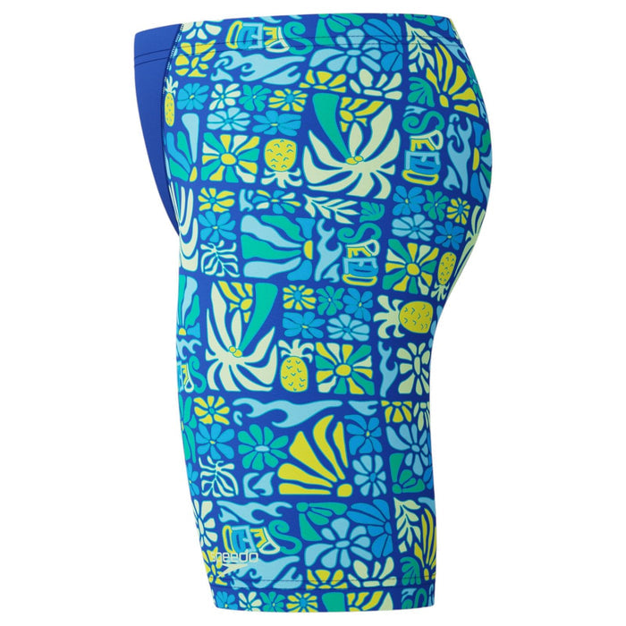 Speedo Boys Print V-Cut Jammer Blue