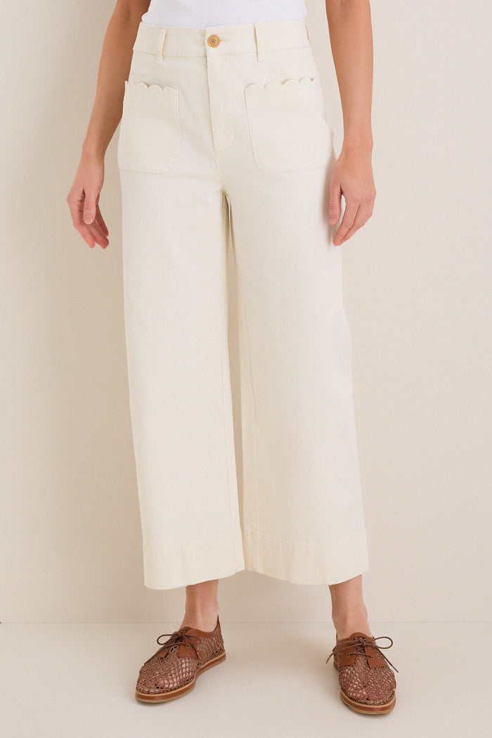 Stone Chino Wide Leg Davis Pants