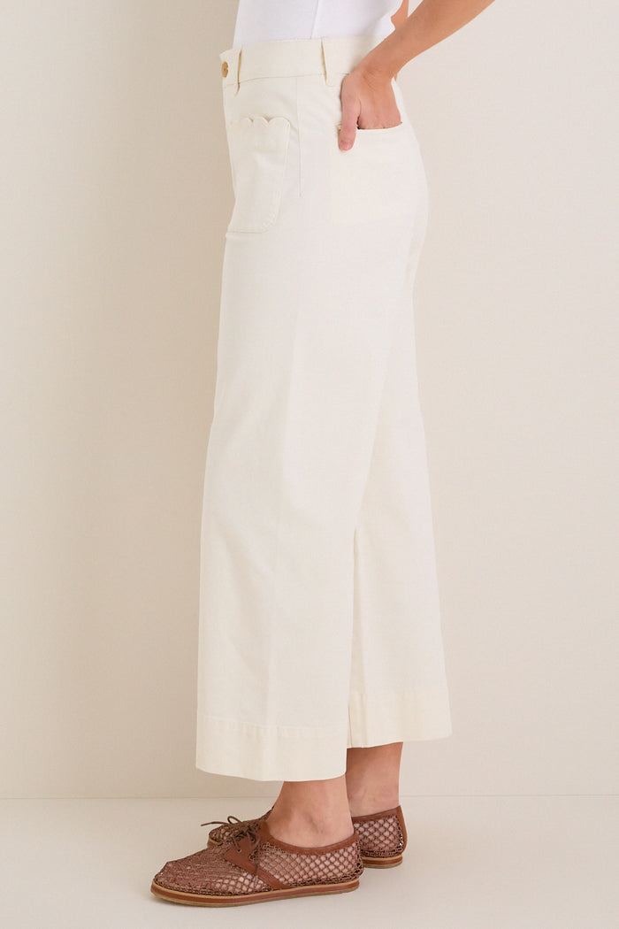 Stone Chino Wide Leg Davis Pants