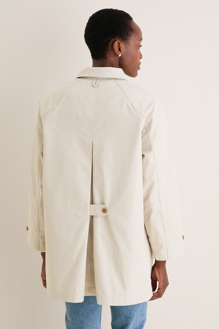 Stone Madeleine Trench in Cotton Blend