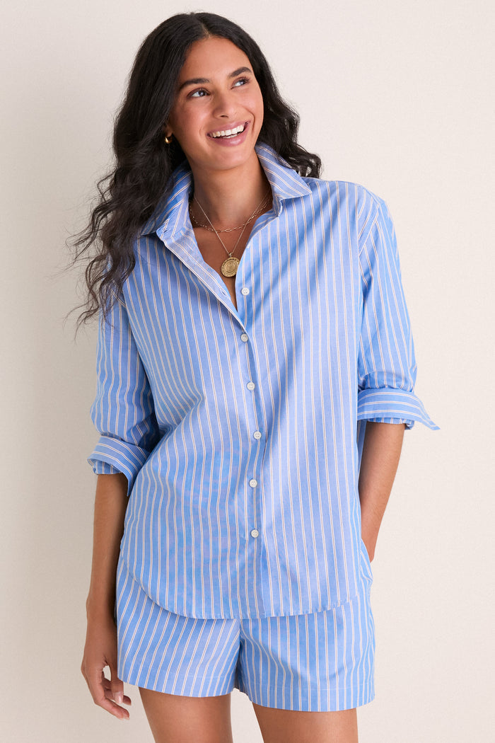 Stormy Stripe Nadine Button Down