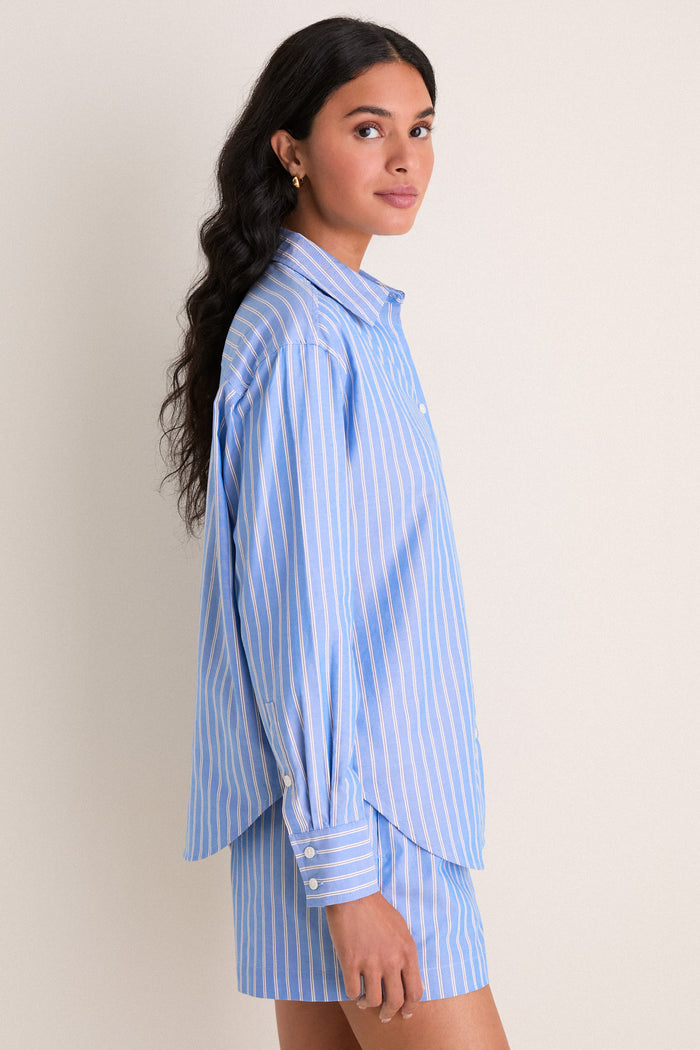 Stormy Stripe Nadine Button Down
