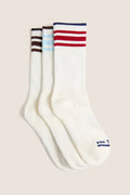 Striped Crew Sock Set of 3