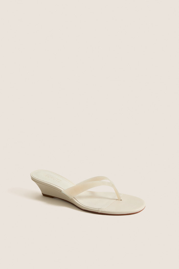 Sugar White Roslyn Wedge Sandals