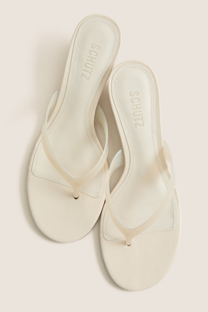 Sugar White Roslyn Wedge Sandals
