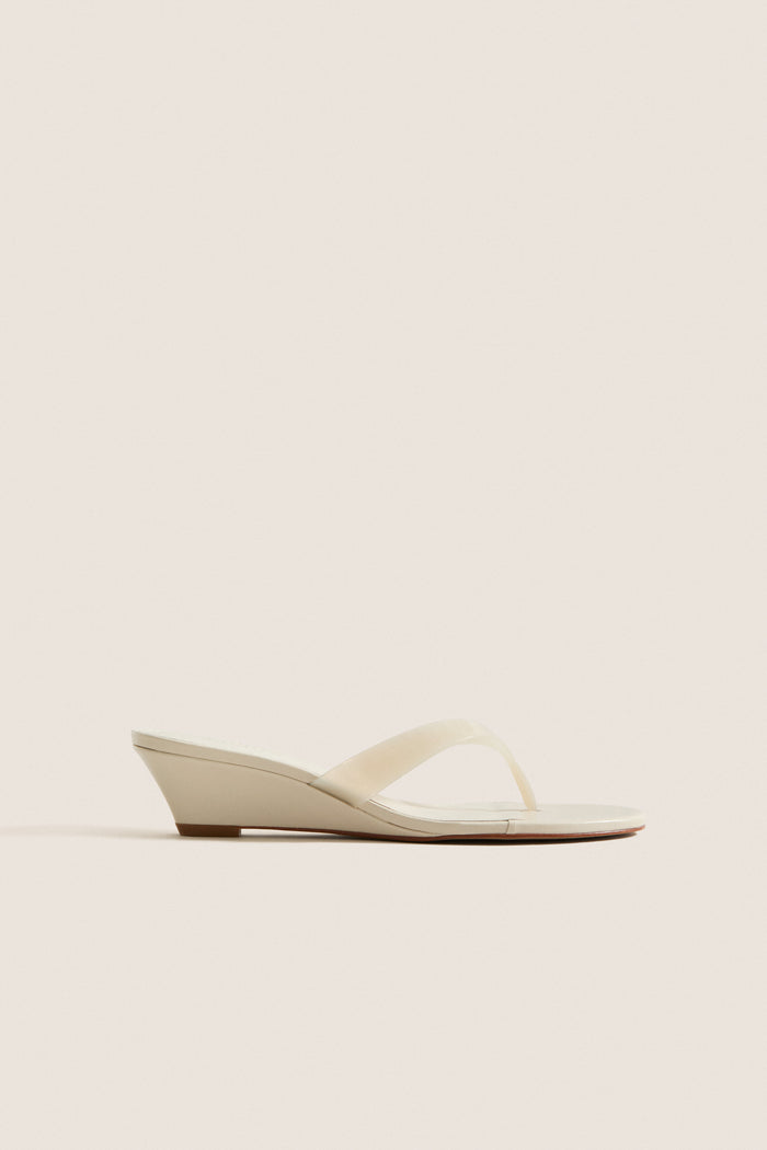 Sugar White Roslyn Wedge Sandals