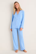 Summer Blue Gisele Long PJ Set