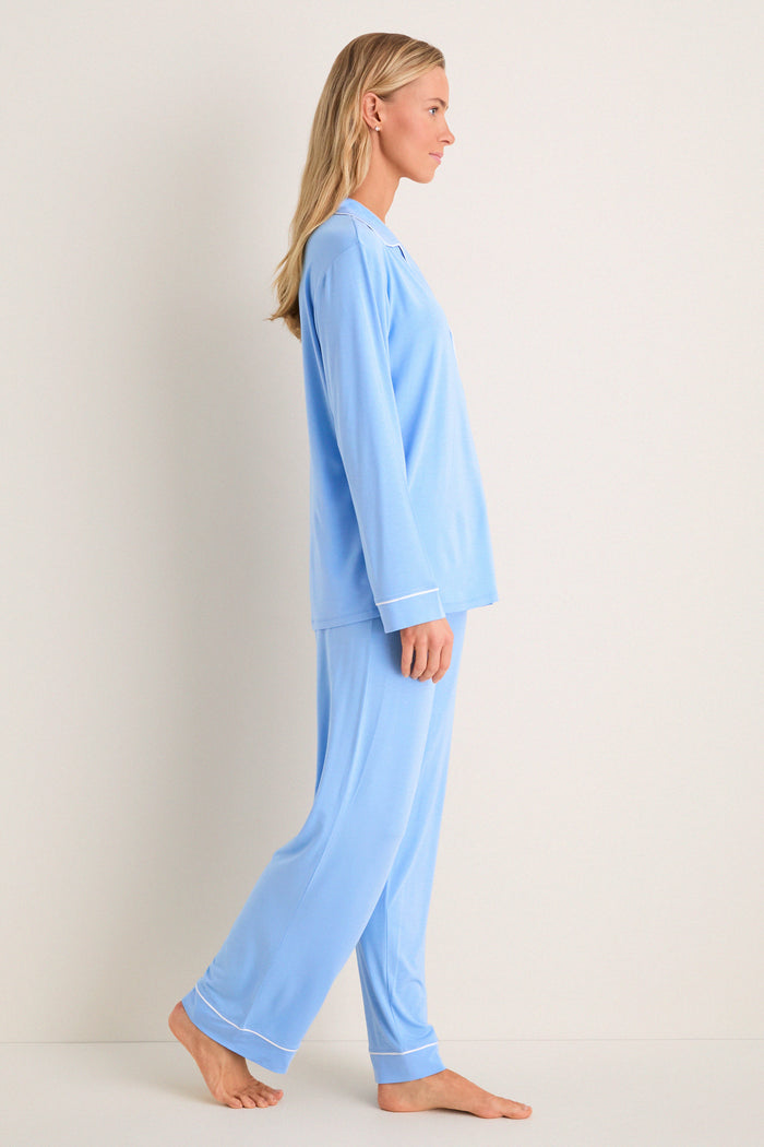 Summer Blue Gisele Long PJ Set