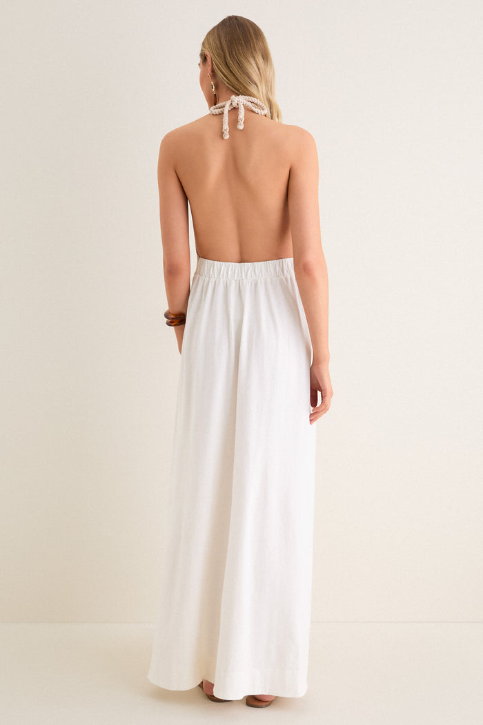 Off-White Sunset Crochet Maxi Dress