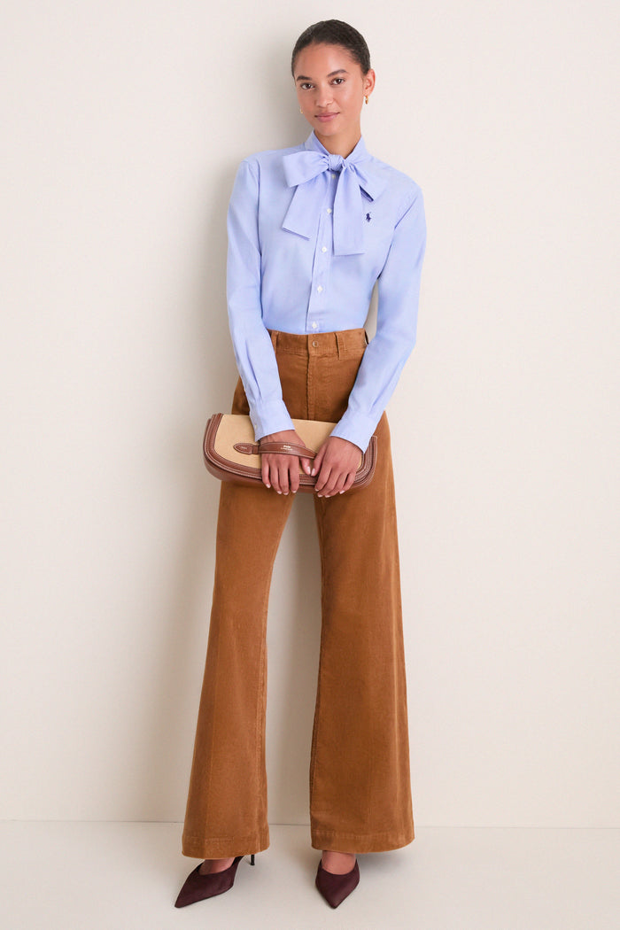 Tan Corduroy Flare Pant