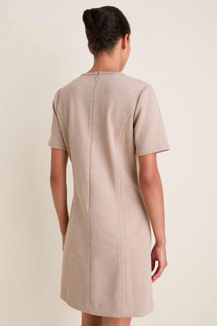 Tan Knit Haverford Mini Dress