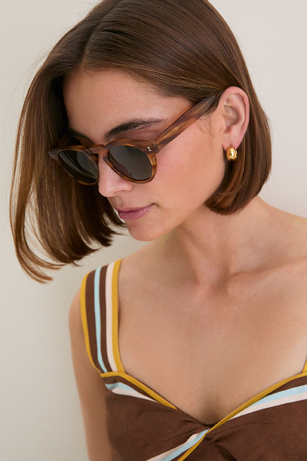 Teak and Olive Leonard Sunglasses