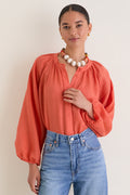 Terracotta Sawyer Blouse