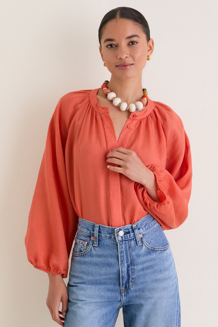 Terracotta Sawyer Blouse