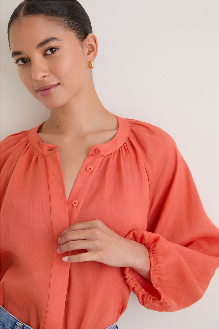 Terracotta Sawyer Blouse