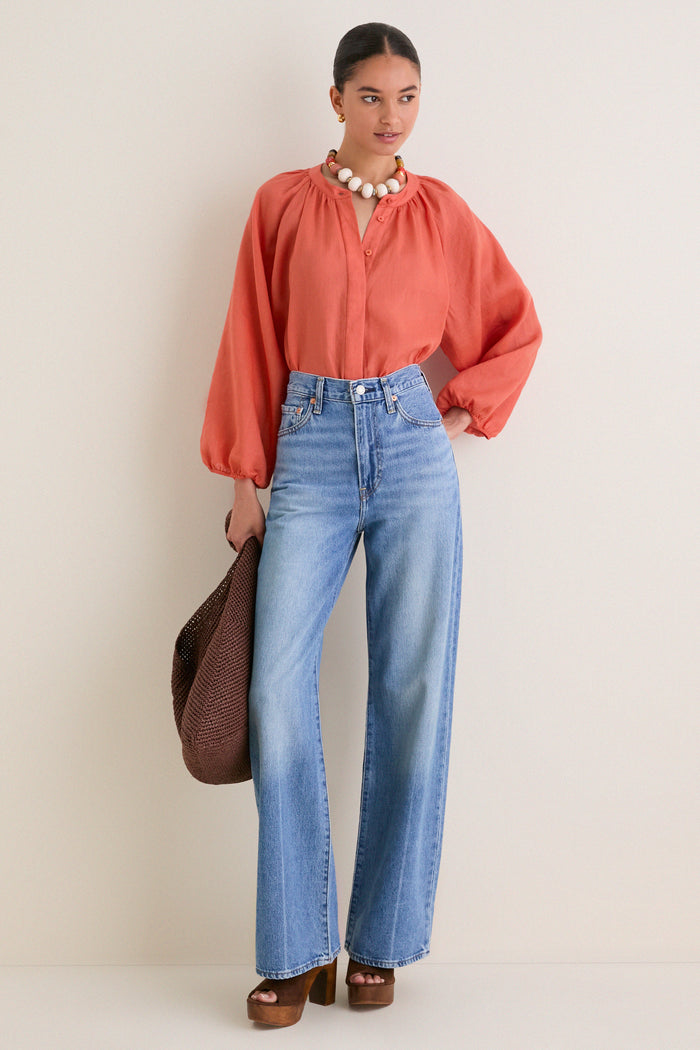 Terracotta Sawyer Blouse
