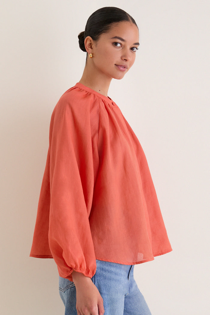 Terracotta Sawyer Blouse