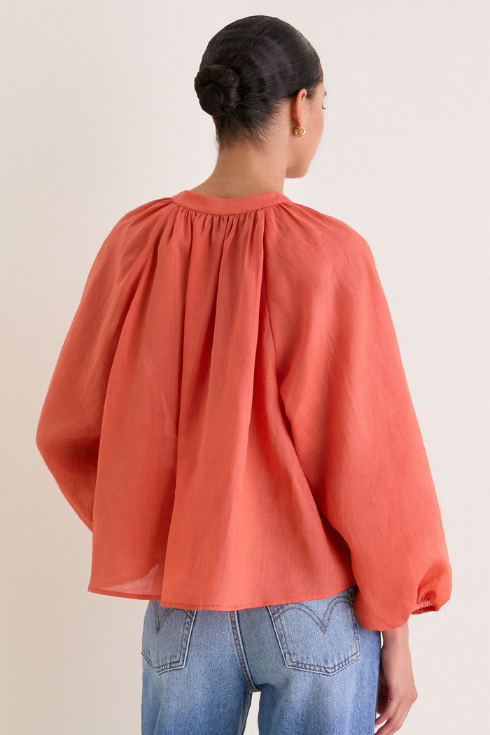 Terracotta Sawyer Blouse