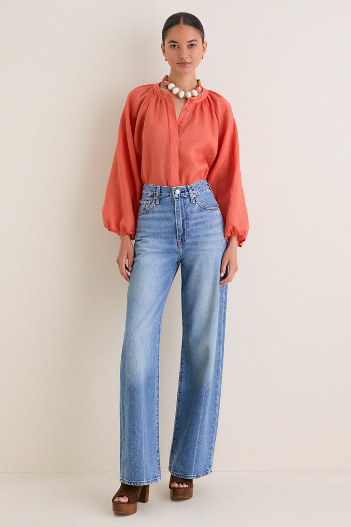 Terracotta Sawyer Blouse