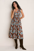 Tiger Lily Floral Elvie Midi Dress