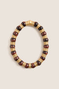 Tiger's Eye and Gold Station Necklace
