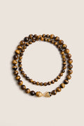 Tiger's Eye Double Strand Celine Necklace