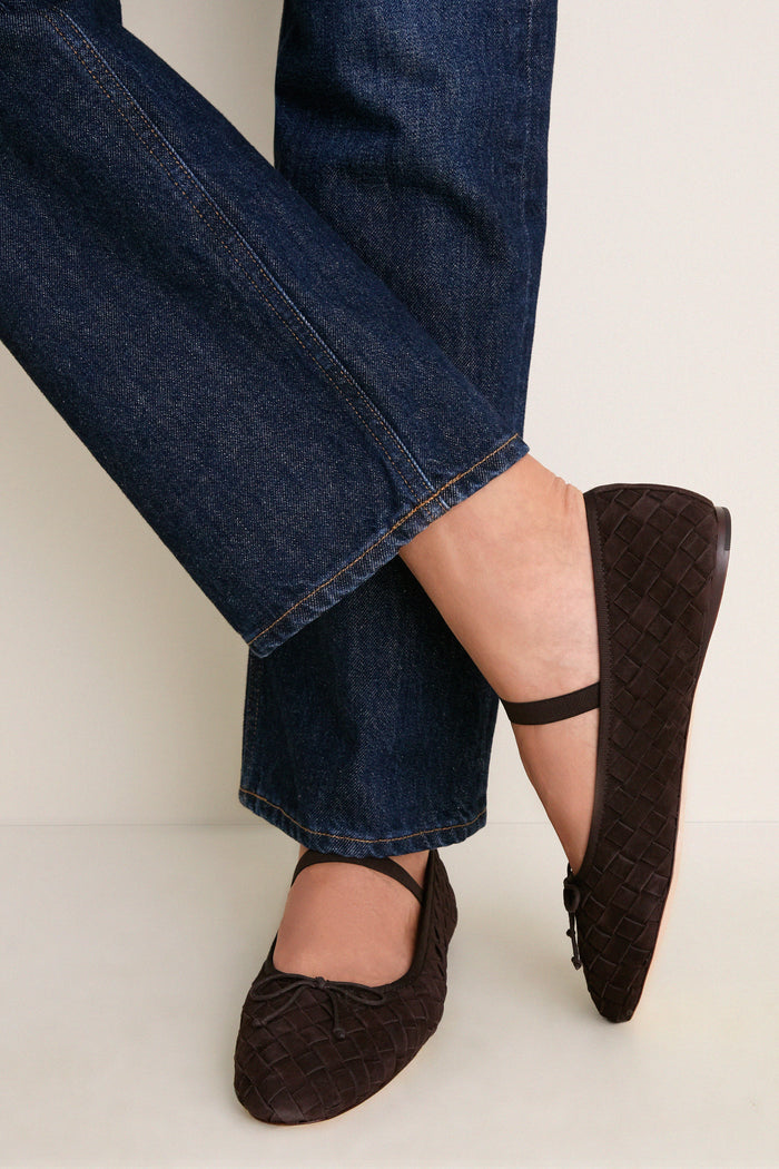 Tmoro Woven Suede Leonie Flats