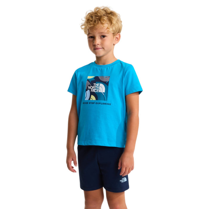 TNF Boys BOX NSE PLAY REG Short Set Blue