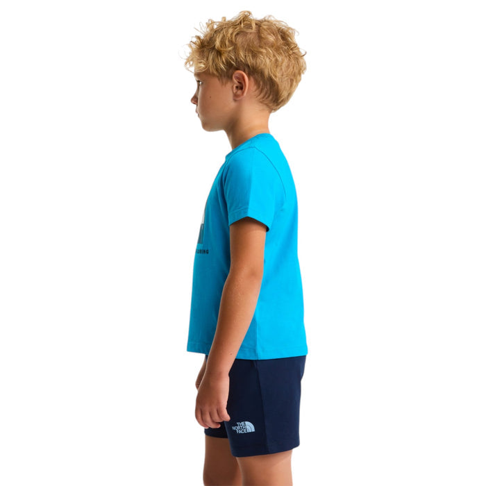 TNF Boys BOX NSE PLAY REG Short Set Blue
