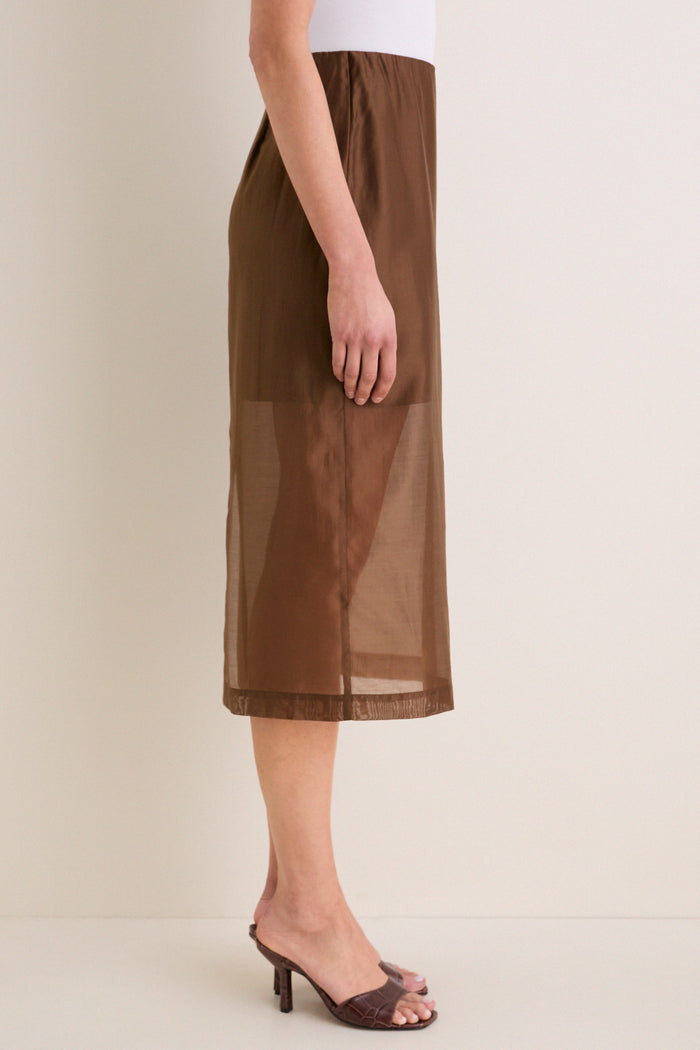Toffee Organza Christy Skirt