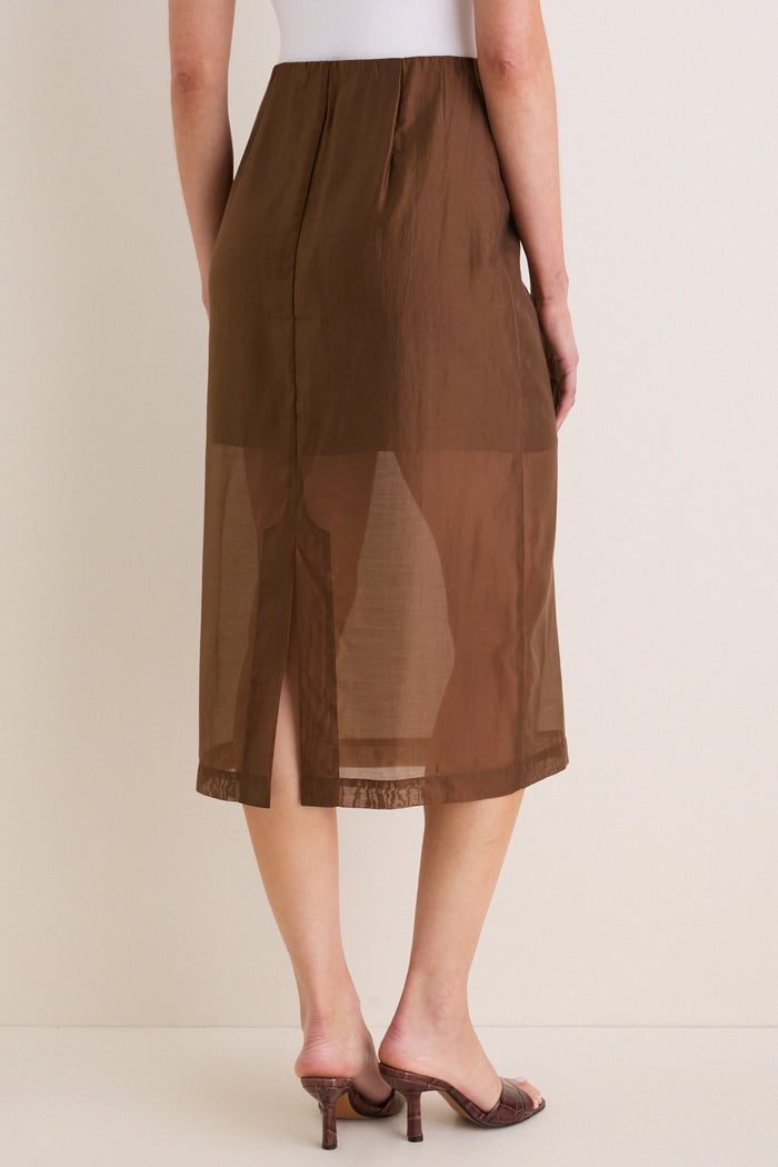 Toffee Organza Christy Skirt