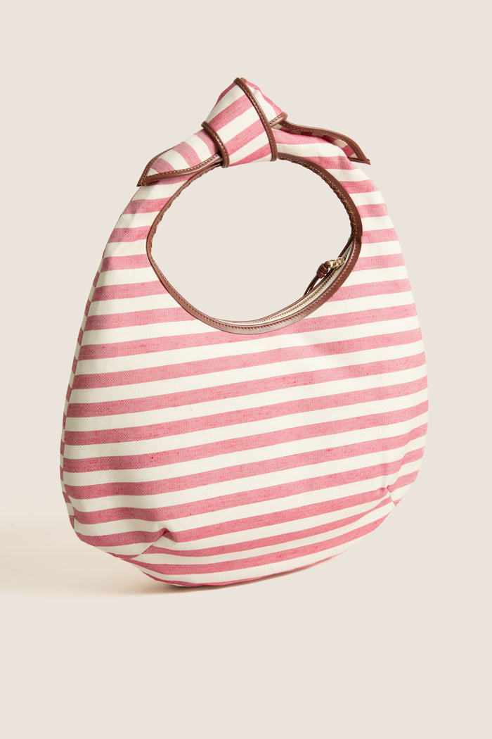 Tomato Stripe Josie Knot Bag