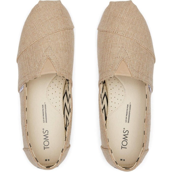 TOMS Mens Alpargata Shoes Natural Undyed