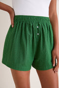 Tonal Green Seersucker Raven Short