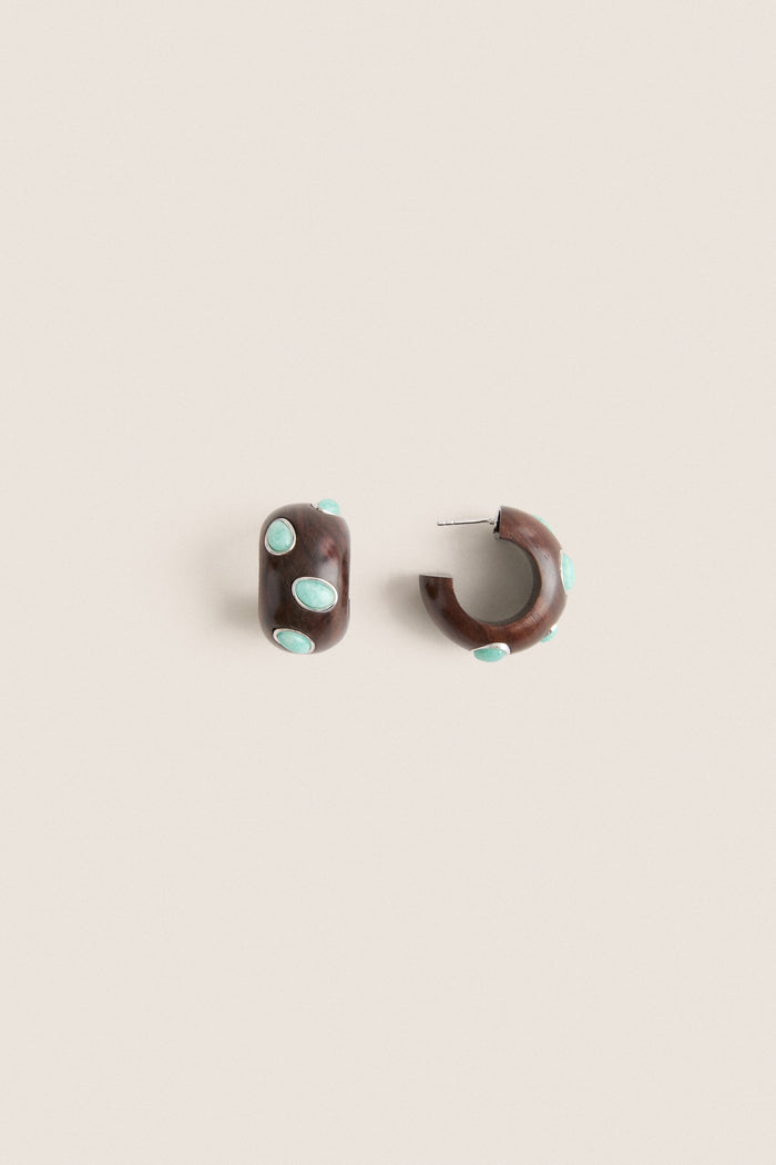 Tuckernuck x Lizzie Fortunato Amazonite Acacia Earrings