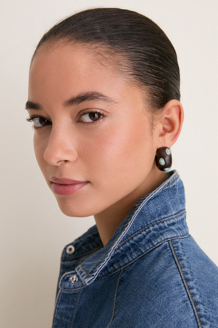 Tuckernuck x Lizzie Fortunato Amazonite Acacia Earrings