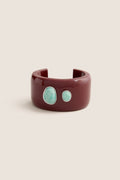 Tuckernuck x Lizzie Fortunato Dark Red Lanna Cuff with Amazonite
