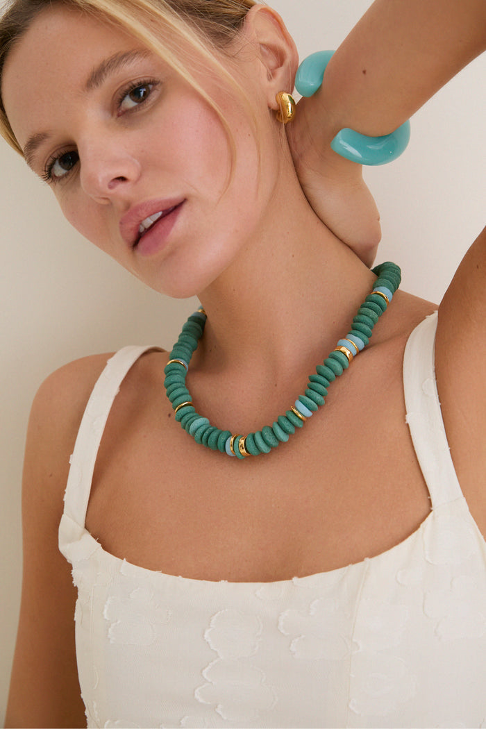 Tuckernuck x Lizzie Fortunato Stone Green Laguna Necklace