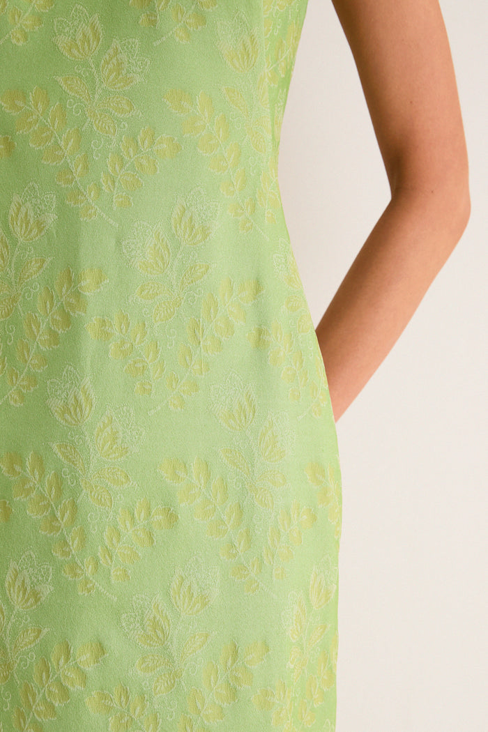 Tuileries Vine Stretch Jacquard Romy Midi Dress