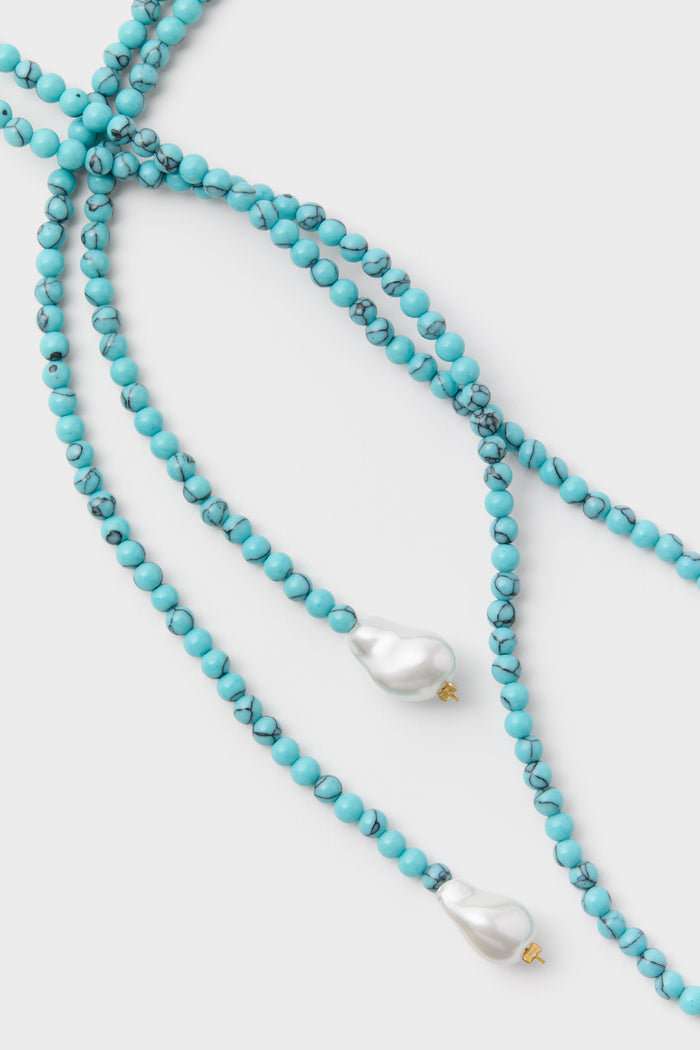 Turquoise Beaded Bolo