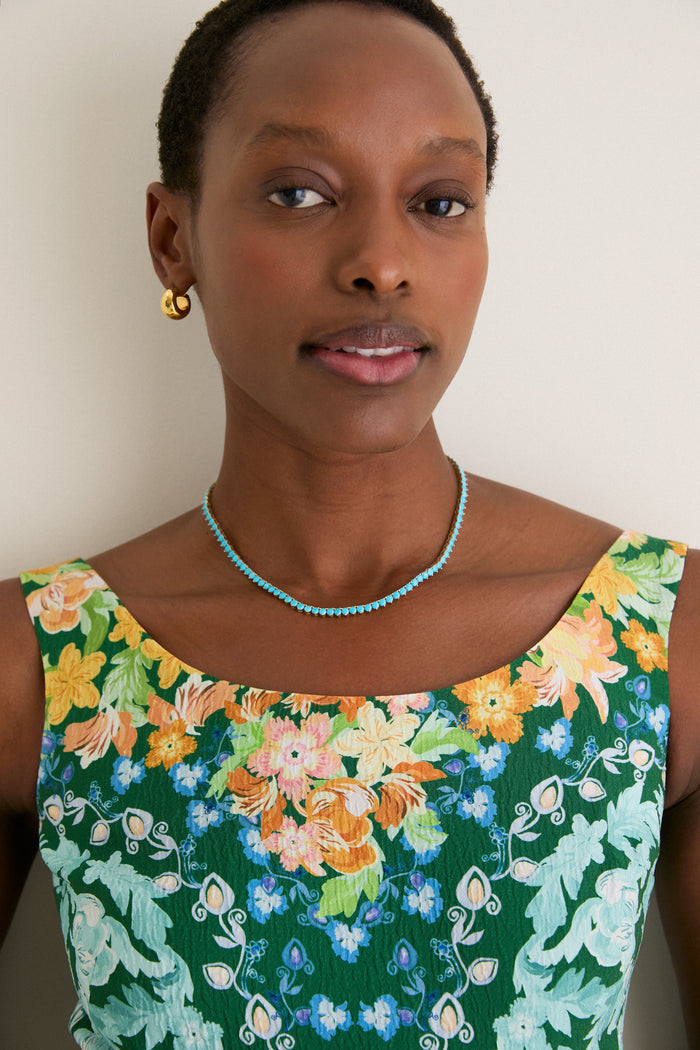 Turquoise Tennis Necklace