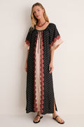 Tuscan Sun Cupro Short Sleeve Claudine  Dress
