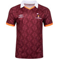Umbro All Together Now Festival Adults Short Sleeved Retro Jersey Maroon Front View