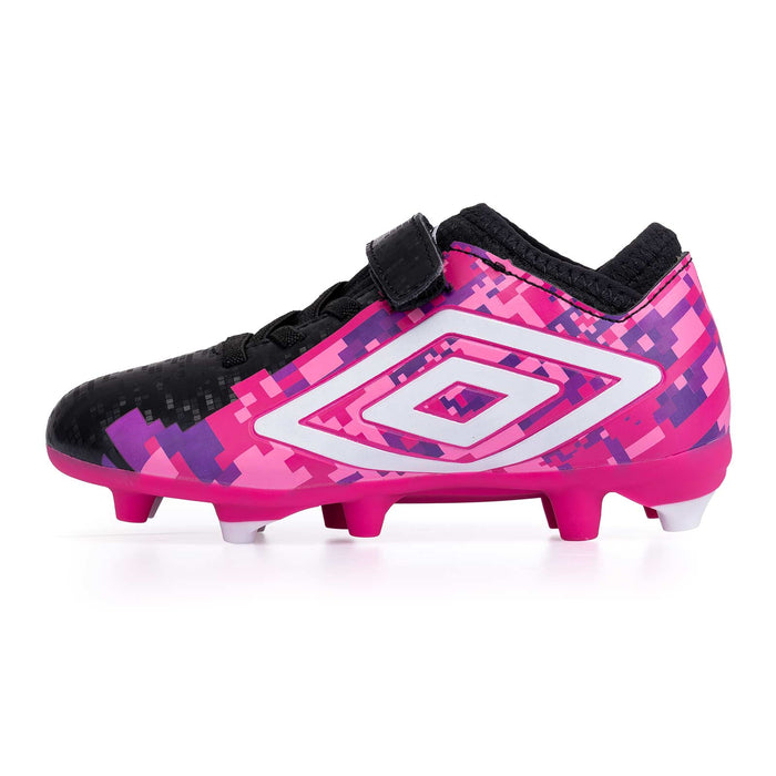 Umbro Formation IV Velcro Kids Firm Ground Football Boots